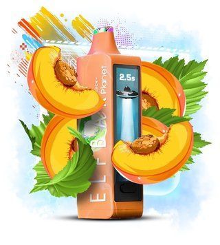 Elf Bar Planet 25000 Peach+ (Персик) &mdash; фото одноразової pod-системи
