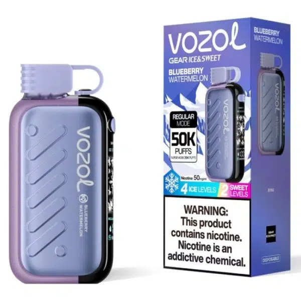 Vozol Gear 50000 Blueberry Watermelon (Чорниця Кавун) &mdash; фото одноразової pod-системи