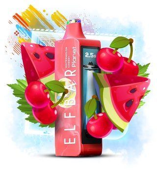 Elf Bar Planet 25000 Watermelon Cherry (Кавун Вишня) &mdash; фото одноразової pod-системи