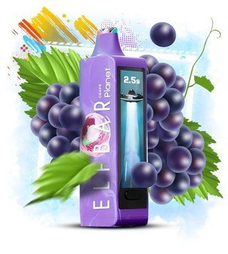 Elf Bar Planet 25000 Grape (Виноград) &mdash; фото одноразовой pod-системы