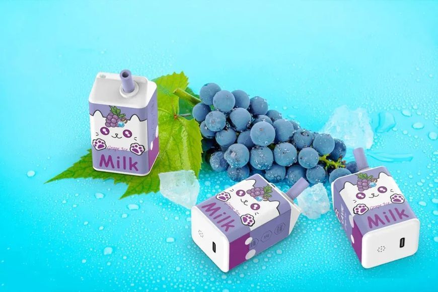 Lavie Milk 7000 Grape Ice (Виноград з прохолодою) &mdash; фото одноразової pod-системи