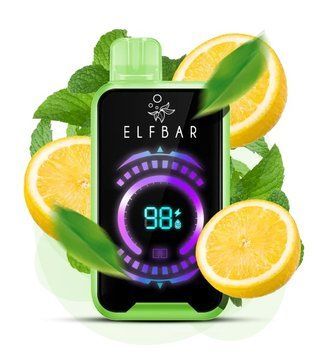 Elf Bar FS18000 Lemon Mint (Лимон М'ята) &mdash; фото одноразової pod-системи