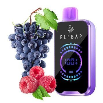 Elf Bar FS18000 Grape Raspberry (Виноград Малина) &mdash; фото одноразової pod-системи