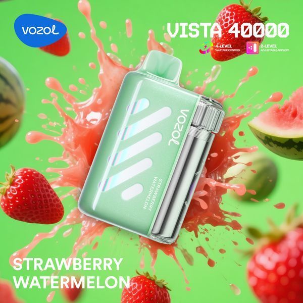 Vozol Vista 40000 Strawberry Watermelon (Клубника Арбуз) &mdash; фото одноразовой pod-системы