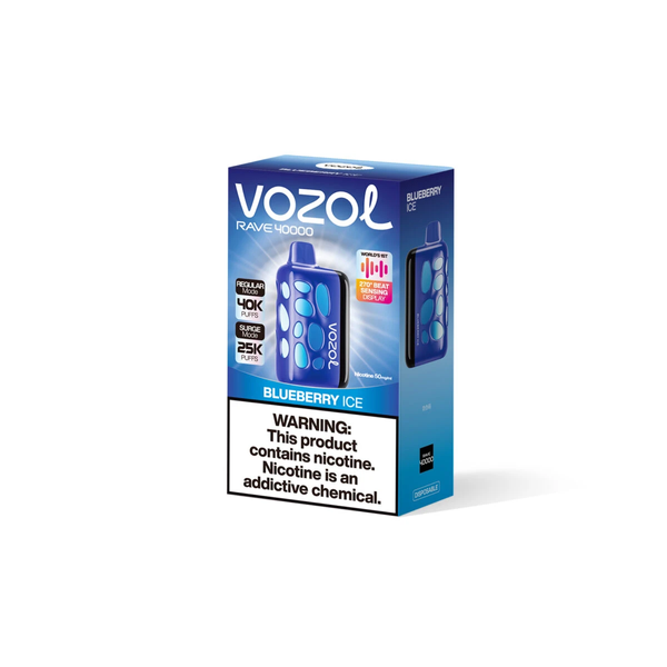 Vozol Rave 40000 ​Blueberry Ice (Чорниця з прохолодою) &mdash; фото одноразової pod-системи