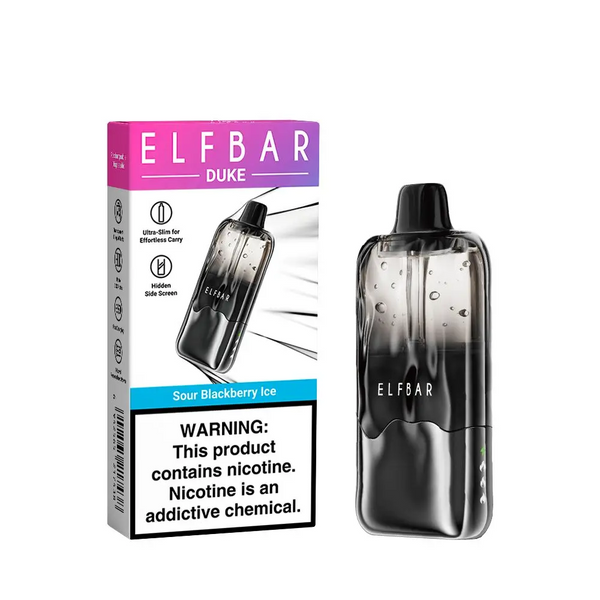Elf Bar DUKE 30000 Sour Blackberry Ice (Кислая Ежевика со льдом) &mdash; фото одноразовой pod-системы