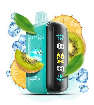 Elf Bar RAYA D3 25000 Kiwi Pineapple Ice (Ківі Ананас з прохолодою) &mdash; фото одноразової pod-системи