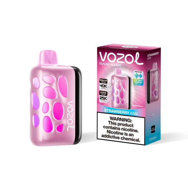 Vozol Rave 40000 Strawberry Kiwi (Клубника Киви) &mdash; фото одноразовой pod-системы