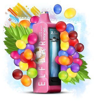 Elf Bar Planet 25000 Tropical Rainbow Blast (Тропічні фрукти) &mdash; фото одноразової pod-системи