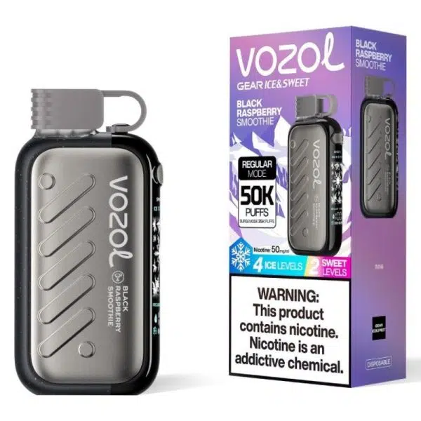 Vozol Gear 50000 Black Raspberry Smoothie (Чорна малина Смузі) &mdash; фото одноразової pod-системи