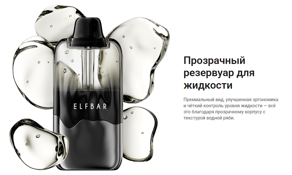 Прозрачный резервуар Elf Bar DUKE 30000